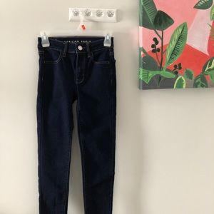 american eagle denim super stretch dark wash jeans